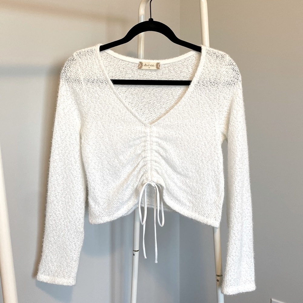 Altard’d State | White Front Cinch Sweater